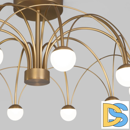 Люстра на штанге Eurosvet Ragno 90031/10 LED золото a069303