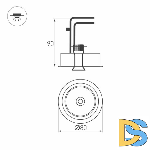 Встраиваемый светильник Arlight 026871