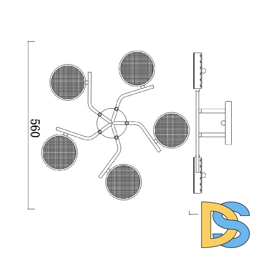 Потолочная люстра Escada Starlight 10273/5LED