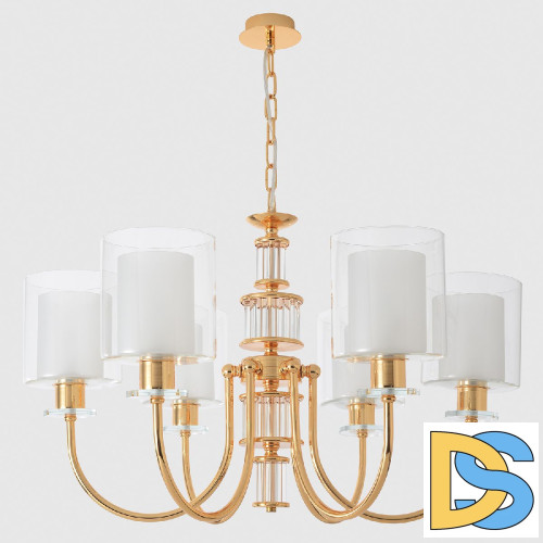 Подвесная люстра Crystal Lux ELENA SP6 GOLD