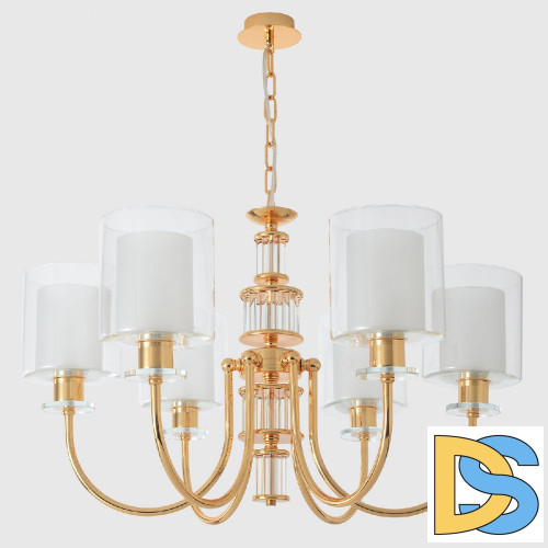 Подвесная люстра Crystal Lux ELENA SP6 GOLD