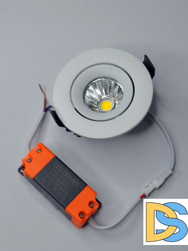 Встраиваемый светильник Elvan VLS-006R-7W-WW-Wh