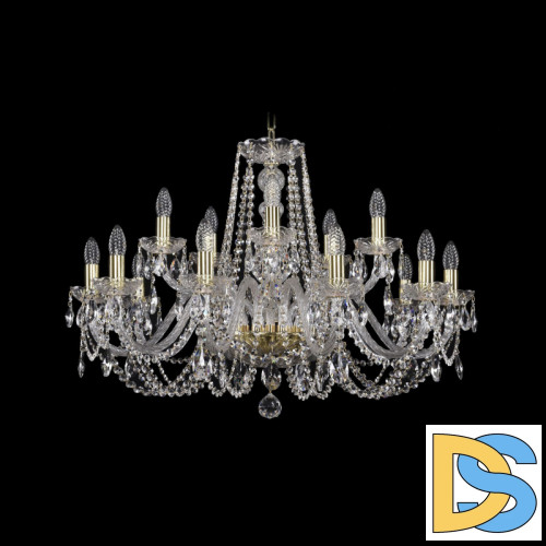 Подвесная люстра Bohemia Ivele Crystal 1402/10+5/300 G