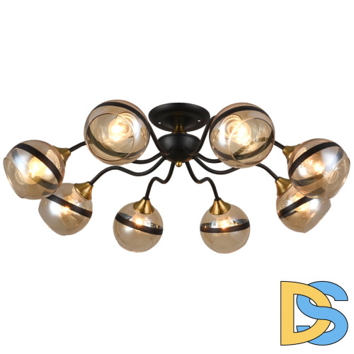 Потолочная люстра IMEX MD.3595-8-S COFFEE+FGD