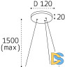Основание для подвесного светильника Italline IT011-5025 white