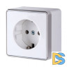 Розетка с заземлением Gallant (белая) W5071001