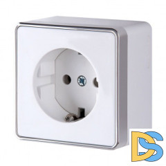 Розетка с заземлением Gallant (белая) W5071001