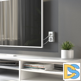 Розетка с заземлением Gallant (белая) W5071001