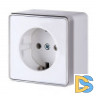 Розетка с заземлением Gallant (белая) W5071001