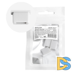 Заглушка без отверстия для профиля CAB251 (комплект 4шт) Feron LD376 48251