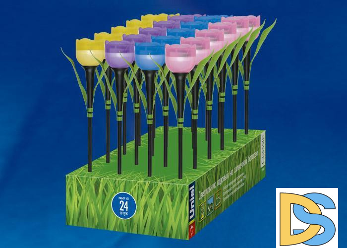 Светильник на солнечных батареях (UL-00004275) Uniel Promo USL-C-651/PT305 Tulip Set 24