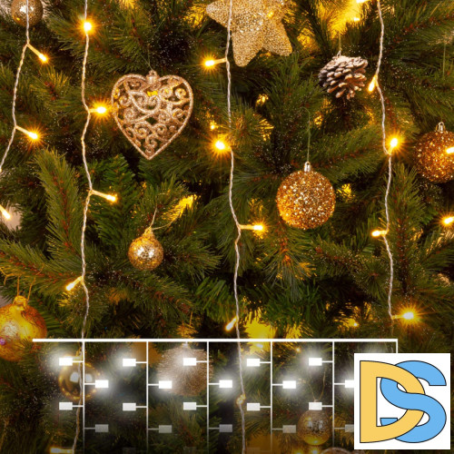 Гирлянда занавес Eurosvet 200-002 теплый белый 2*3м IP20