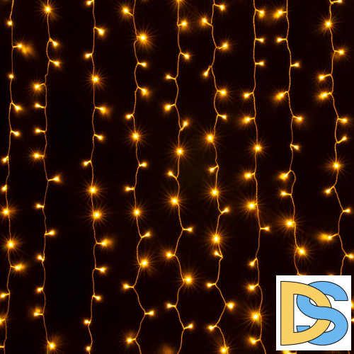 Гирлянда занавес Eurosvet 200-002 теплый белый 2*3м IP20