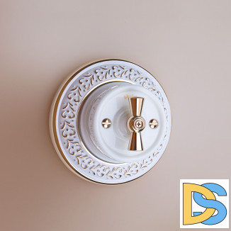 Рамка на 1 пост (белое золото) WL70-frame-01