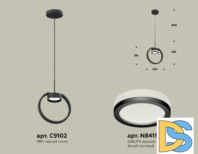 Подвесной светильник Ambrella Light Traditional (C9102, N8415) XB9102150