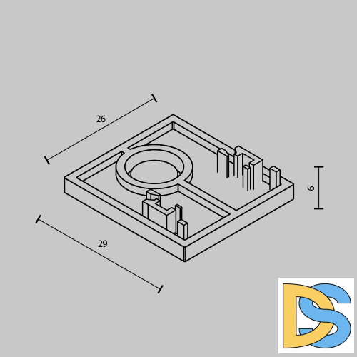 Заглушки для шинопровода Maytoni Exility TRAM034EC-41B