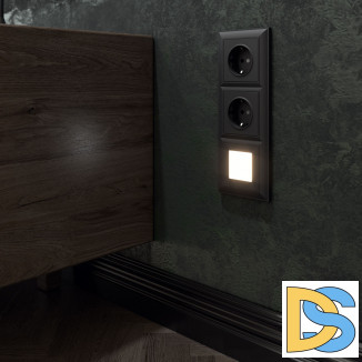 Рамка на 3 поста (черный матовый) W0032208