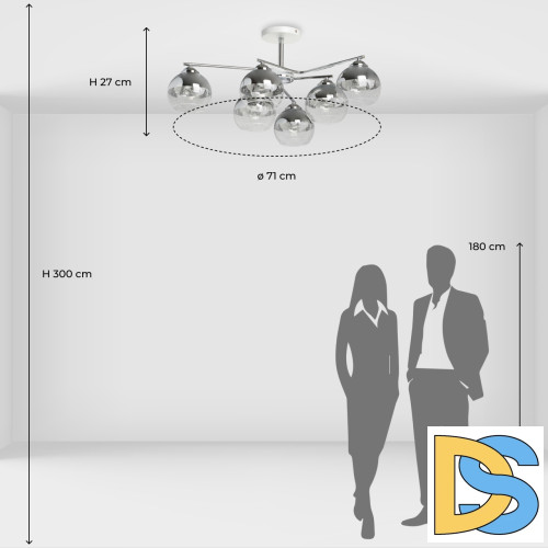 Люстра на штанге De Markt Вита 220013106