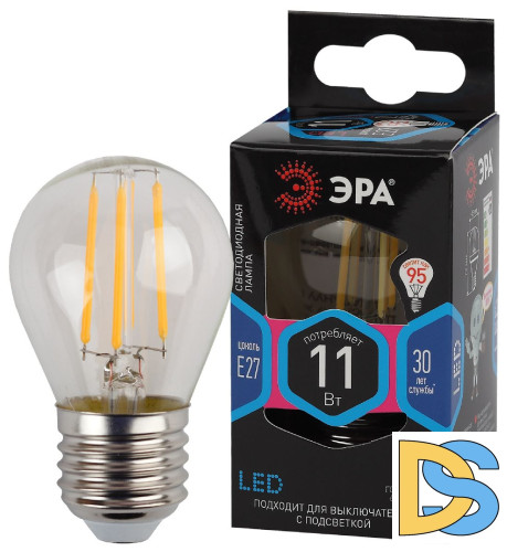 Лампа светодиодная Эра E27 11W 4000K F-LED P45-11w-840-E27 Б0047015