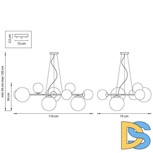 Подвесная люстра Lightstar 815091