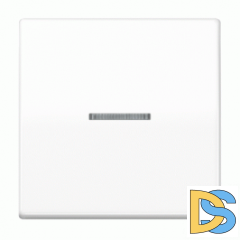 Выключатель Jung AS 500 одноклавишный проходной с подсветкой Белый