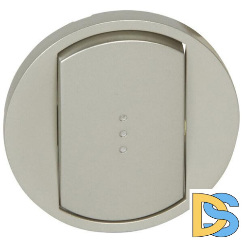 Лицевая панель Legrand Celiane выключателя с подсветкой титановая 068303