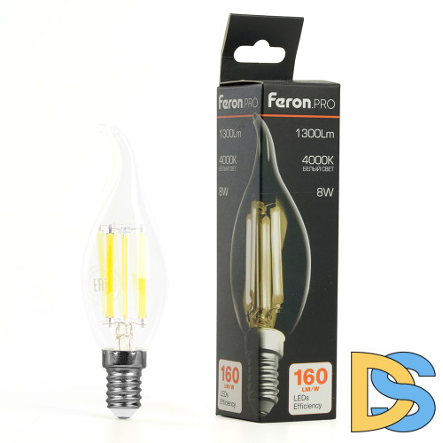 Лампа светодиодная Feron LB-1218 E14 8W 4000K 51266