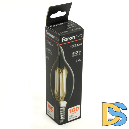 Лампа светодиодная Feron LB-1218 E14 8W 4000K 51266