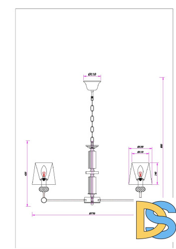 Подвесная люстра Arte Lamp Brocca A4093LM-8AB