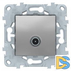 Розетка телевизионная единственная ТV, Алюминий, серия Unica New, Schneider Electric