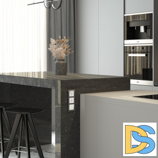 W1171741/ Розетка с заземлением, шторками и USB тип A+C (белый акрил) W1171741