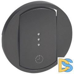 Лицевая панель Legrand Celiane выключателя одноклавишного с выдержкой времени графит 067936