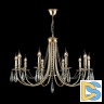 Подвесная люстра Crystal Lux Victoria SP10 Gold/Amber