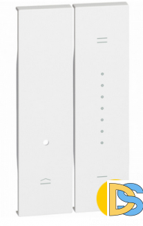 Лицевая панель для кнопочного светорегулятора 2 модуля.Белый. Btichino Living Now