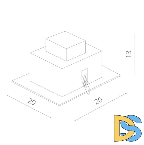Встраиваемый светильник ARTE Lamp A5935PL-1BK