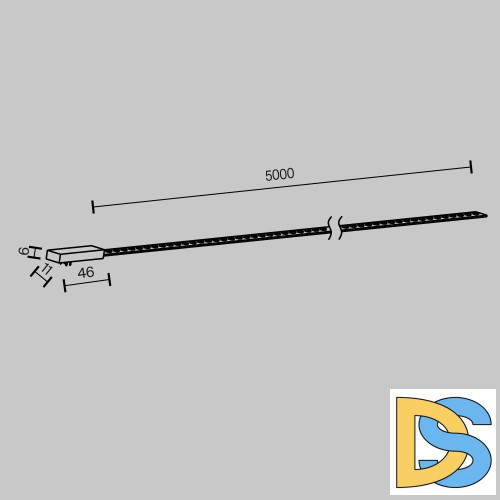 Трековый магнитный светильник Maytoni Flex TR160-1-50W3K-5B