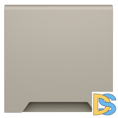 Накладка для розетки с заземлением, защитными шторками и крышкой, S70 (кашемир)