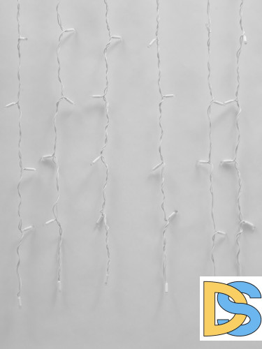 Светодиодная гирлянда (UL-00001355) Uniel занавес 220V белый ULD-C1515-160/TWK White IP67