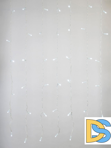 Светодиодная гирлянда (UL-00001355) Uniel занавес 220V белый ULD-C1515-160/TWK White IP67