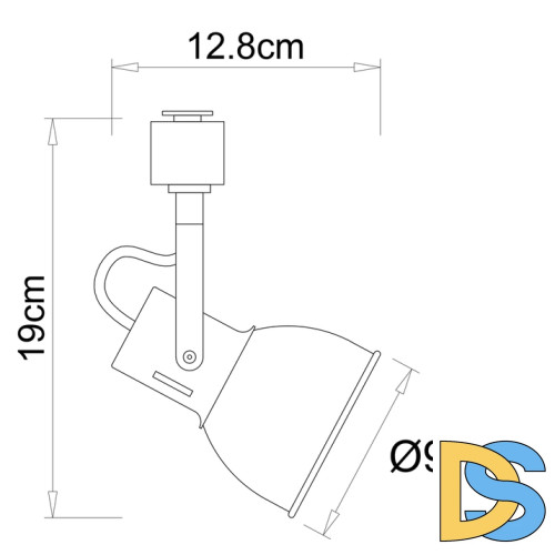 Трековый светильник Arte Lamp Jovi A1677PL-1GO