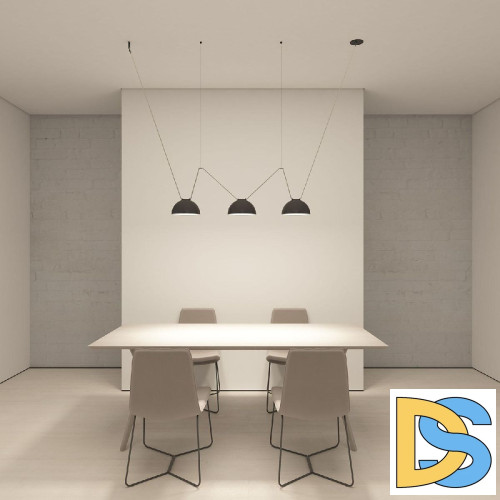 Трековый однофазный светильник Denkirs Belty Flow DK5561-BK