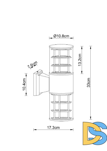 Уличный настенный светильник Arte Lamp Tokyo A5315AL-2BK