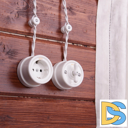 Комплект изоляторов без винта 100 шт. Werkel Ретро белый W6431401 4690389166204