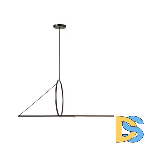 Подвесной светодиодный светильник iLedex Zoom 8075P/S-18W-3000K MBK-WH