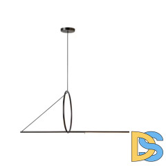 Подвесной светодиодный светильник iLedex Zoom 8075P/S-18W-3000K MBK-WH