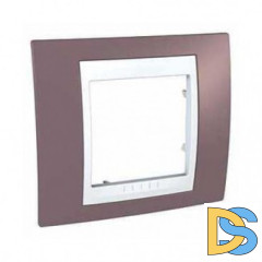 Рамка 1-ая (одинарная), Лиловый/Белый, серия Unica, Schneider Electric