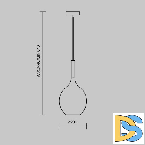Подвесной светильник Maytoni Duality MOD271PL-01B2