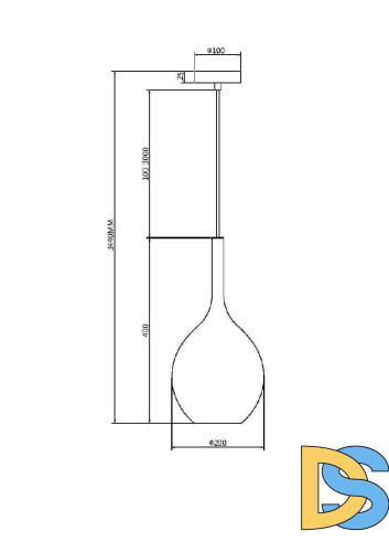 Подвесной светильник Maytoni Duality MOD271PL-01B2