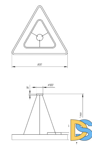 Подвесной светильник Эра Geometria SPO-154-W-40K-042 Б0050580