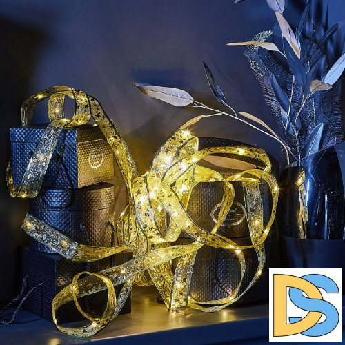 Гирлянда Uniel ULD-S1000-100/SCB/3AA WARM WHITE IP20 RIBBON UL-00010900